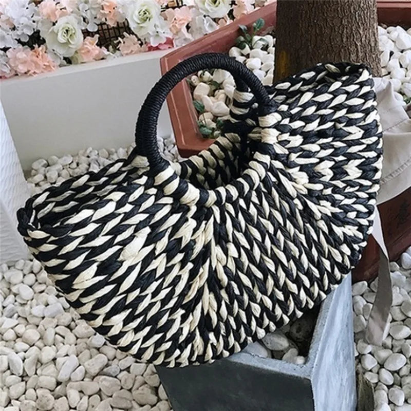 Sac de Plage Tissé à la Main – Femme