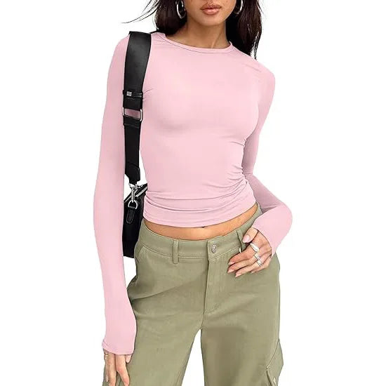 T-shirt Femme Toutes Saisons – Manches Longues, Coupe Slim