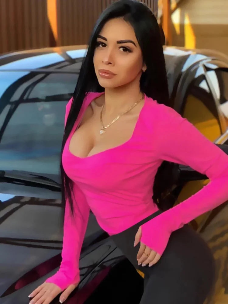 🔥 Bodysuit Femme Sexy Néon Orange 🔥