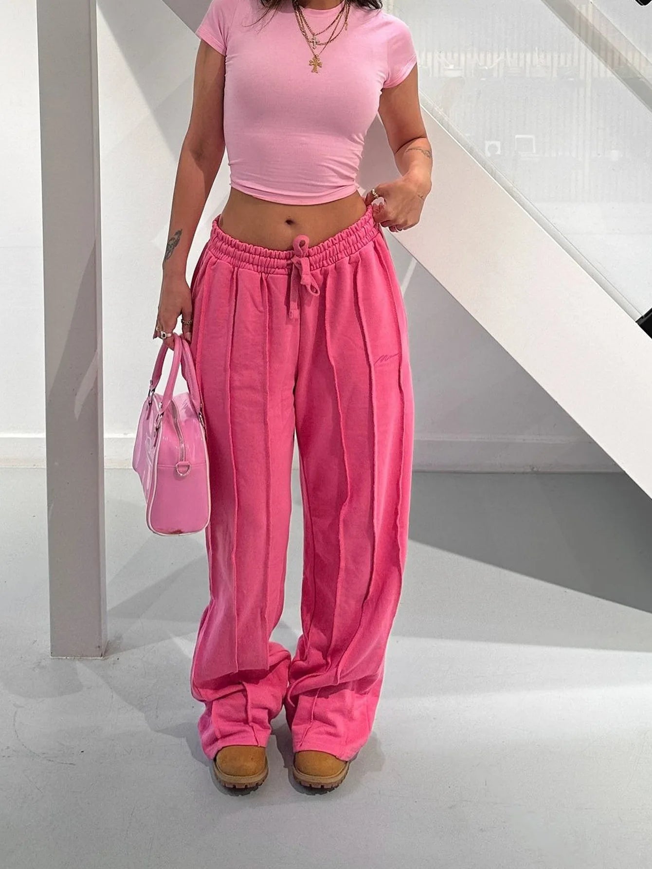 ✨ Pantalon Décontracté Femme & Ado – Taille Cordon, Confort Quotidien ✨