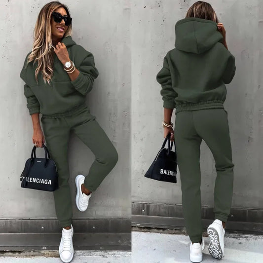✨ Ensemble Sweatshirt et Pantalon Femme | Streetwear Confortable Automne/Hiver ✨