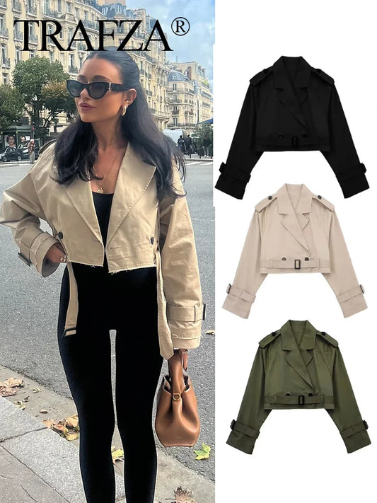 Manteau Casual Femme – TRAFZA 2025 Automne
