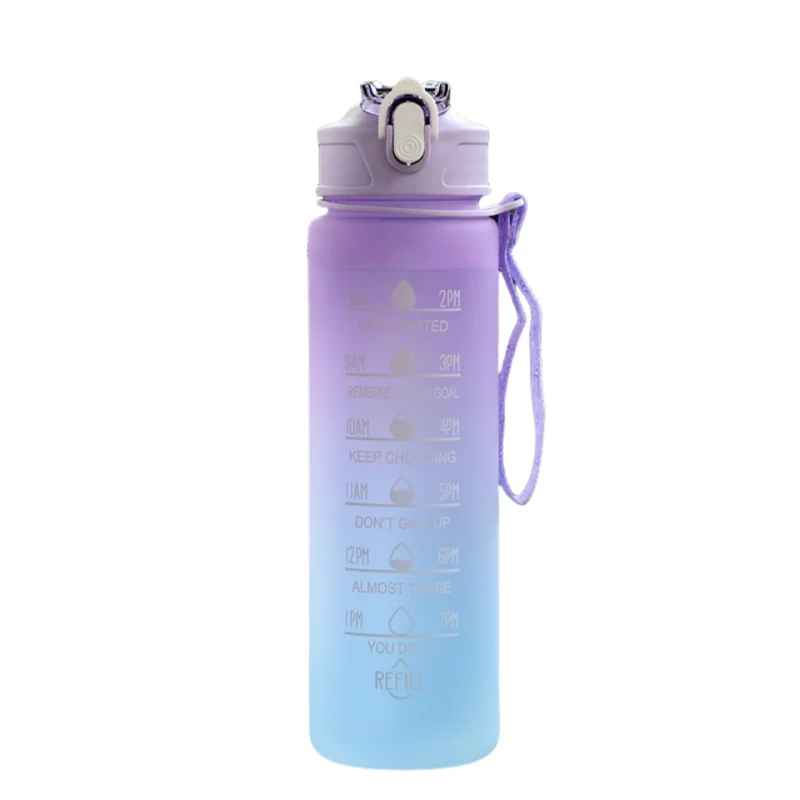 Gourde de Sport avec Paille & Suivi d’Hydratation – Étanche & Pratique