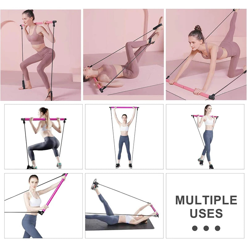 Pilates Bar Multifonction – Renforcement & Souplesse Complète