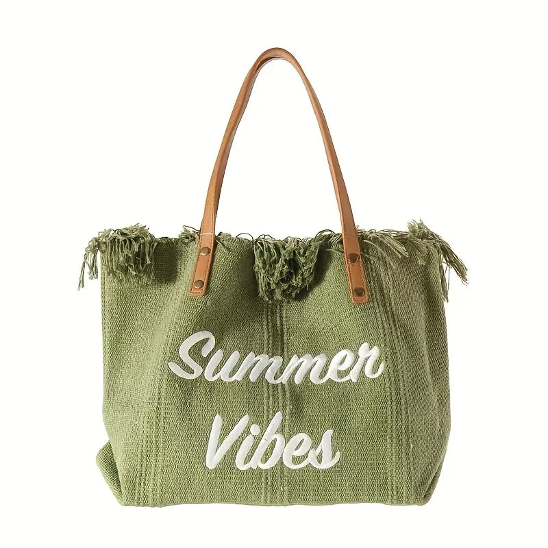 Sac Brodé à Pompons – Femme Apportez une touche estivale à vos tenues avec ce sac brodé à pompons