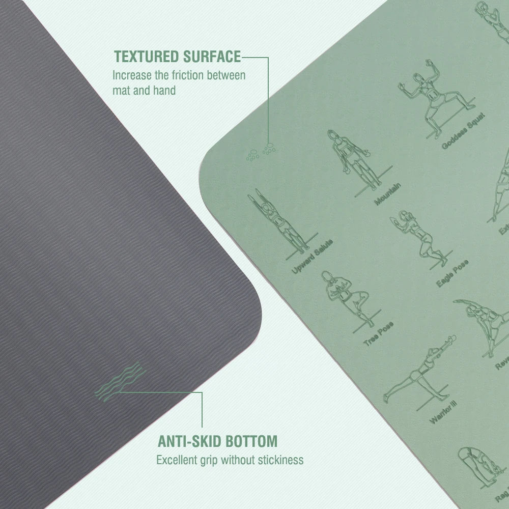 TPE Yoga Mat LS SHOP – Confort, Stabilité & Performance