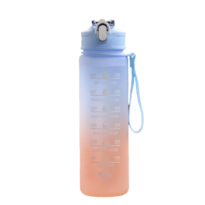 Gourde de Sport avec Paille & Suivi d’Hydratation – Étanche & Pratique