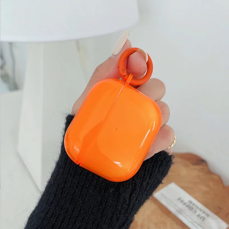 "Coque AirPods Pro et AirPods – TPU transparent, protection souple, couleur fluo bonbon, compatible AirPods 1/2/3/4" ✅