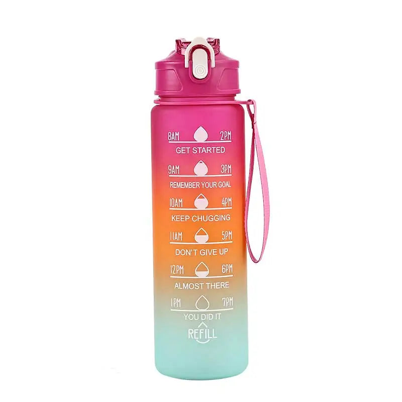 Gourde de Sport avec Paille & Suivi d’Hydratation – Étanche & Pratique