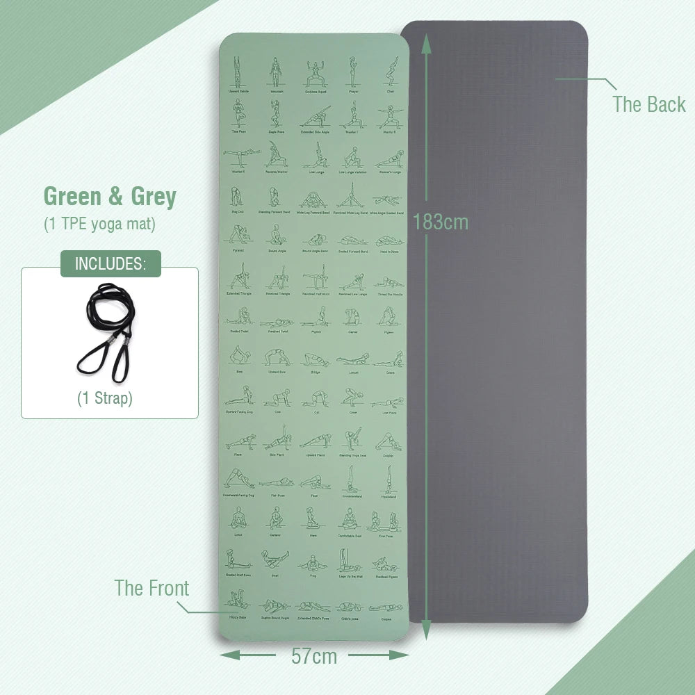 TPE Yoga Mat LS SHOP – Confort, Stabilité & Performance