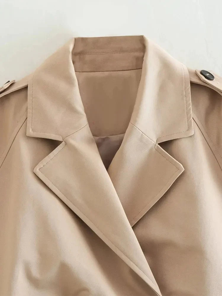 Veste Trench Ceinturée 2025 – LS SHOP
