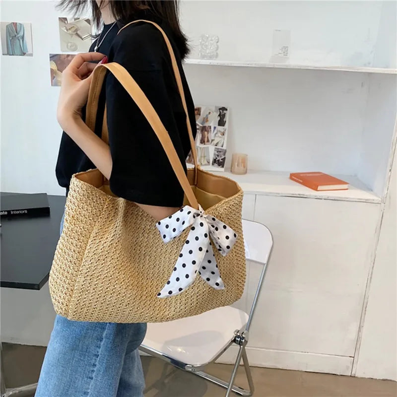 Sac de Plage Tissé à la Main – Femme