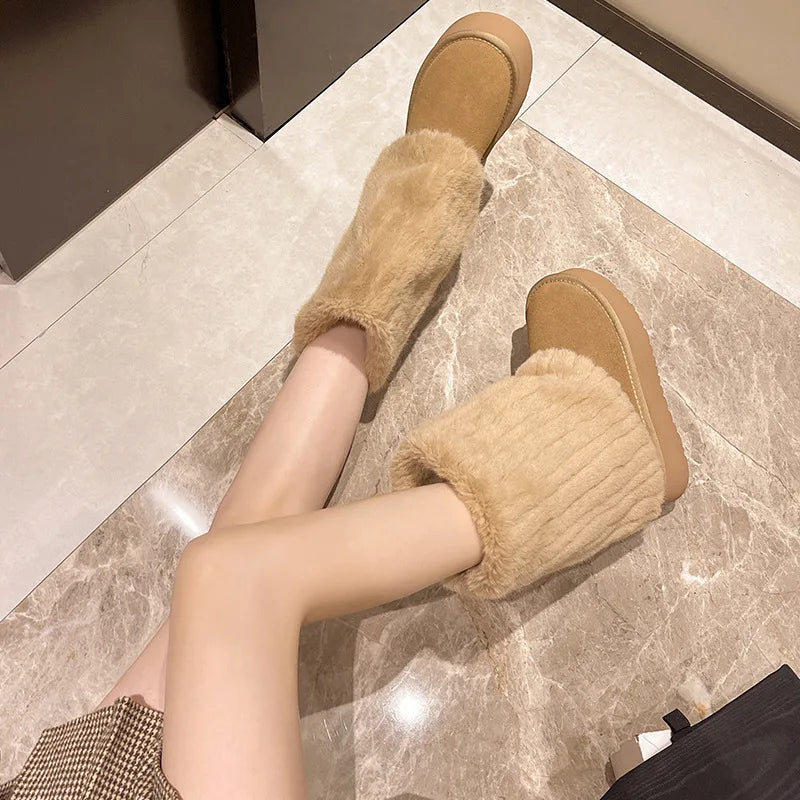 🖤 LS Shop : Bottes Hiver Fluffy – Confort Absolu & Style Tendance ❄️👢