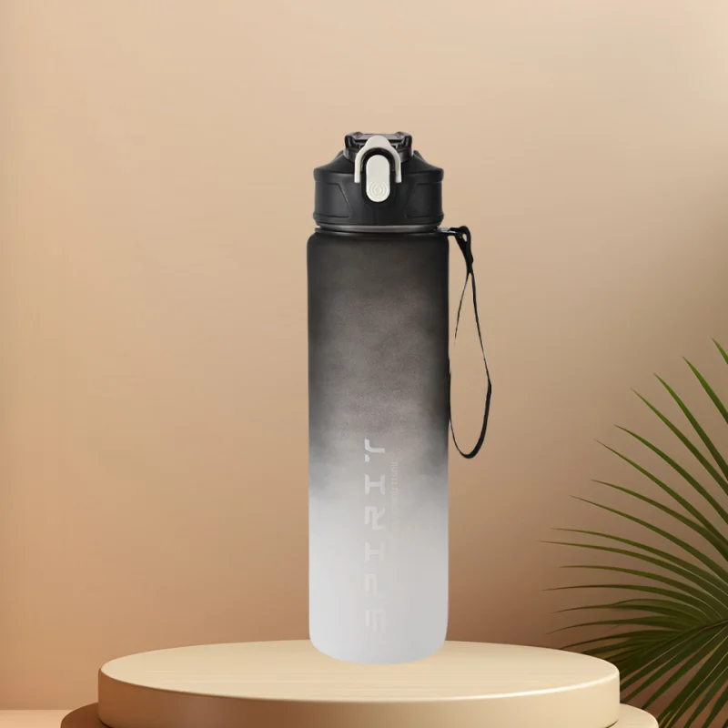 Gourde de Sport avec Paille & Suivi d’Hydratation – Étanche & Pratique