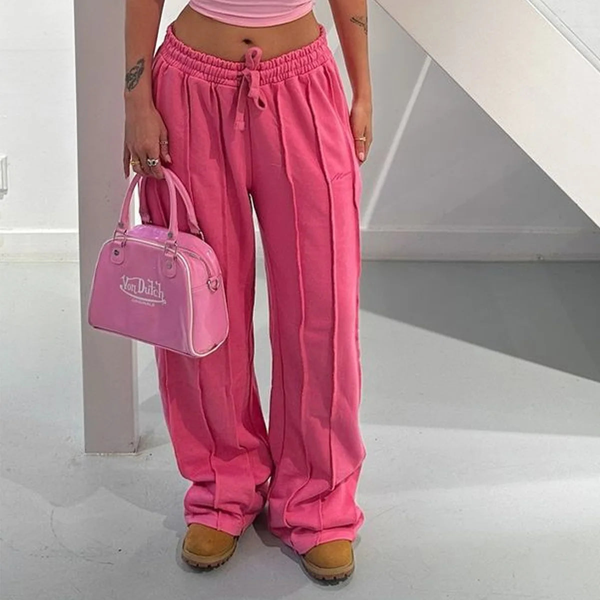 ✨ Pantalon Décontracté Femme & Ado – Taille Cordon, Confort Quotidien ✨