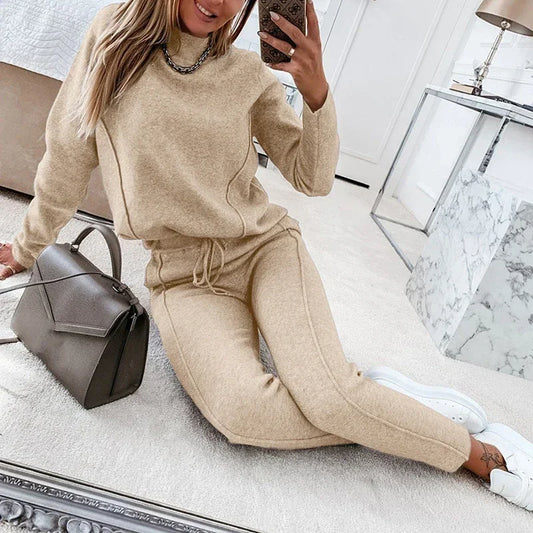 🍂 Ensemble Sport Femme Automne | Sweatshirt & Pantalon à Cordons Confortable et Tendance 🍂