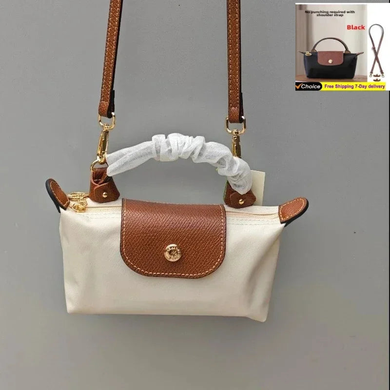 Sac bandoulière polyvalent pour femme – Mini sac dumpling léger, à main, parfait pour téléphone et essentiels, sans portefeuille