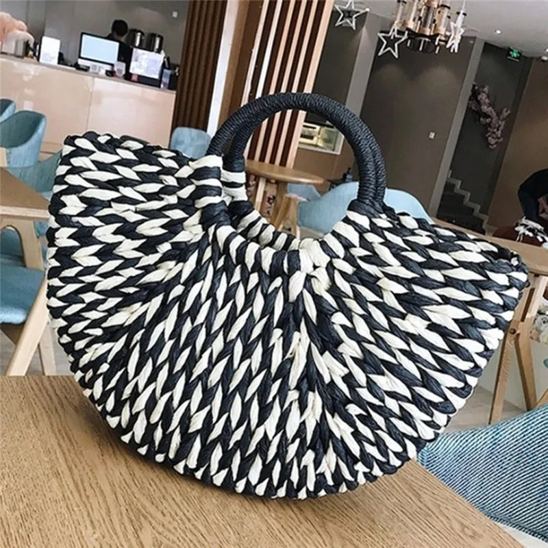 Sac de Plage Tissé à la Main – Femme