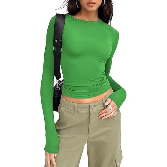 T-shirt Femme Toutes Saisons – Manches Longues, Coupe Slim