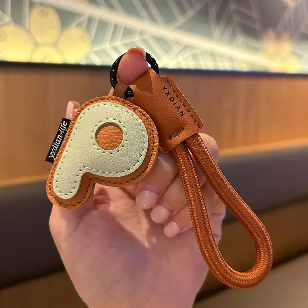 ✨ Porte-Clés en Cuir Tressé avec Initiale | Bijou de Sac, Bracelet et Accessoire pour Femme & Homme ✨