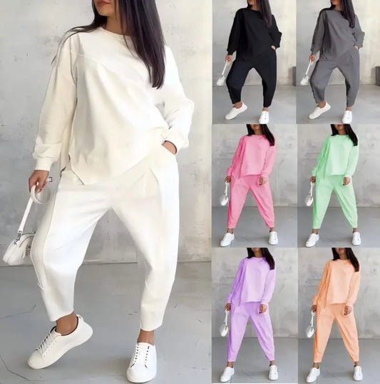 🍁 Pull Oversize Femme à Manches Longues | Ensemble Casual Automne/Hiver 🍁