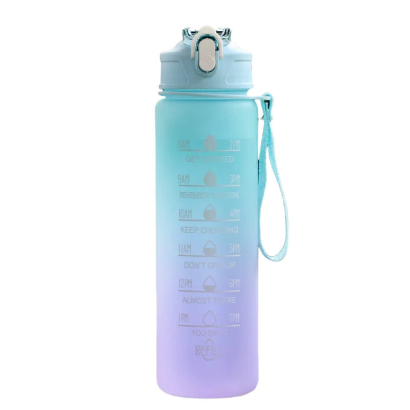 Gourde de Sport avec Paille & Suivi d’Hydratation – Étanche & Pratique