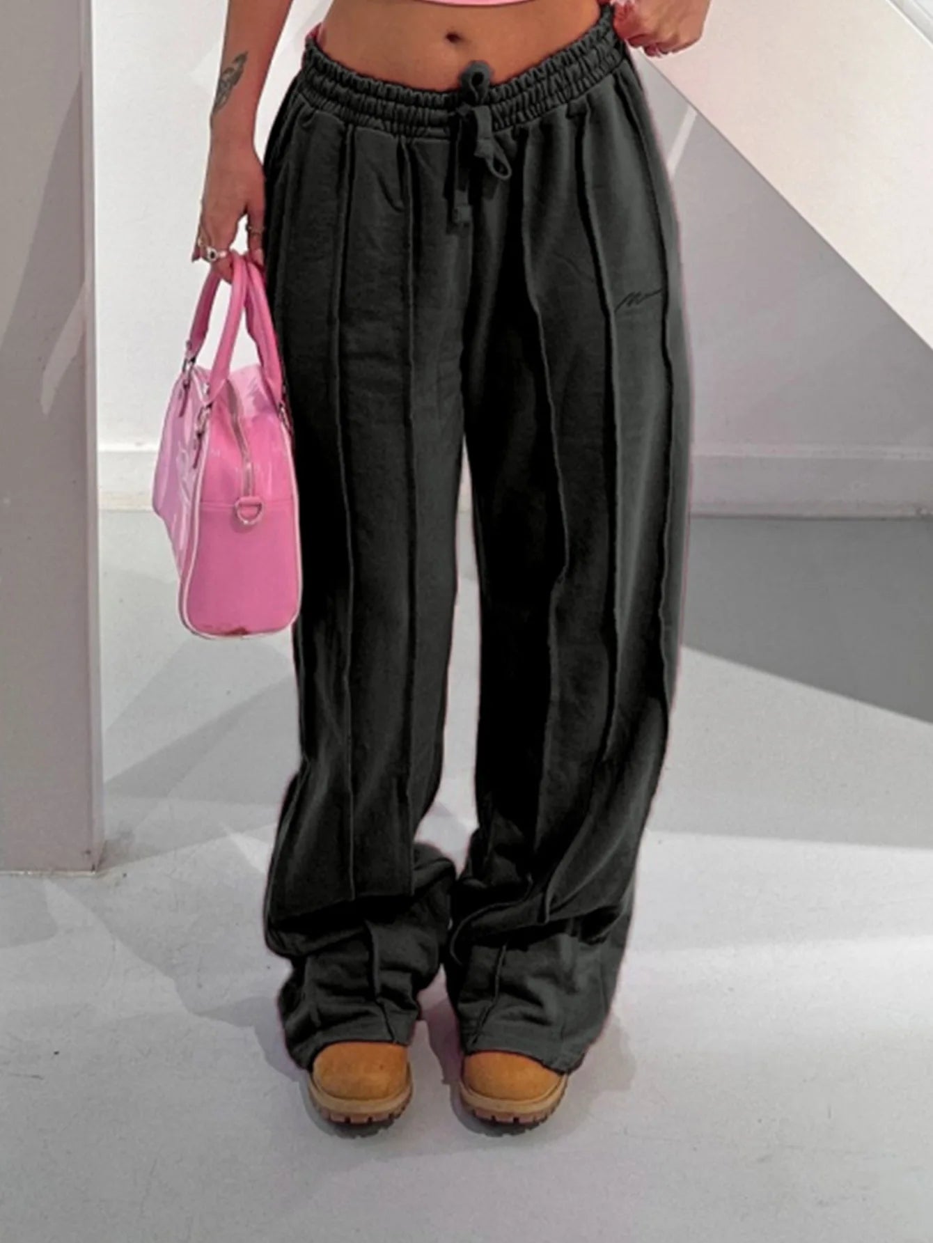 ✨ Pantalon Décontracté Femme & Ado – Taille Cordon, Confort Quotidien ✨