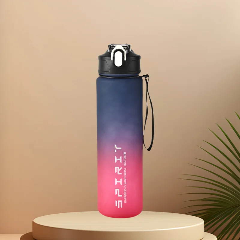 Gourde de Sport avec Paille & Suivi d’Hydratation – Étanche & Pratique