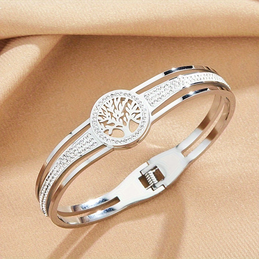 « LS-SHOP 🌿 Bracelet Life Tree Femme – Bijou en Acier Inoxydable | Idée Cadeau Fêtes & Occasions Spéciales | ls-shop-bracelet-life-tree »