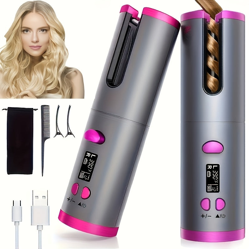 💖 Boucleur Sans Fil Rechargeable LS SHOP – Des Boucles Parfaites en Toute Simplicité