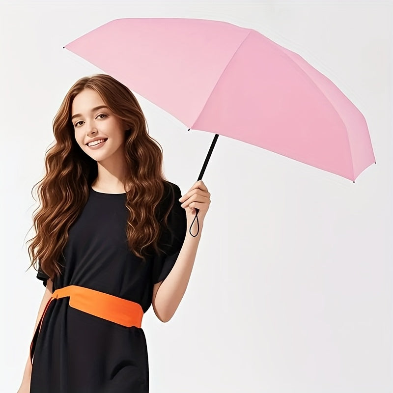 🌂 LS SHOP – Parapluie Ultra-Léger Mini Pliable – 6 Couleurs, Protection UV & Anti-Vent