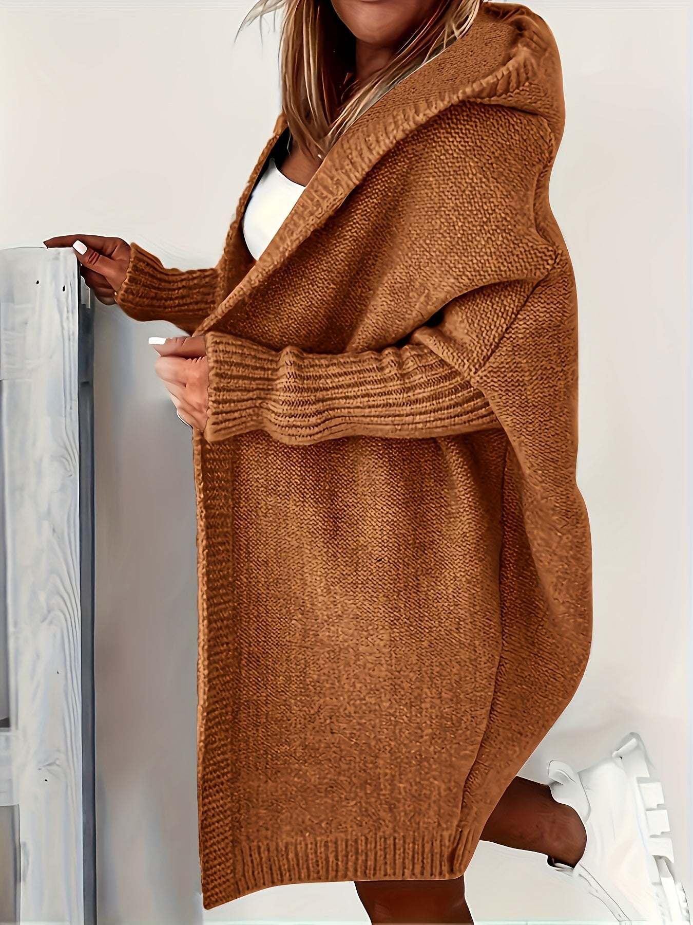 ✨ LS SHOP – Élégance Décontractée : Cardigan Grande Taille Ouvert 🍂 Printemps/Automne