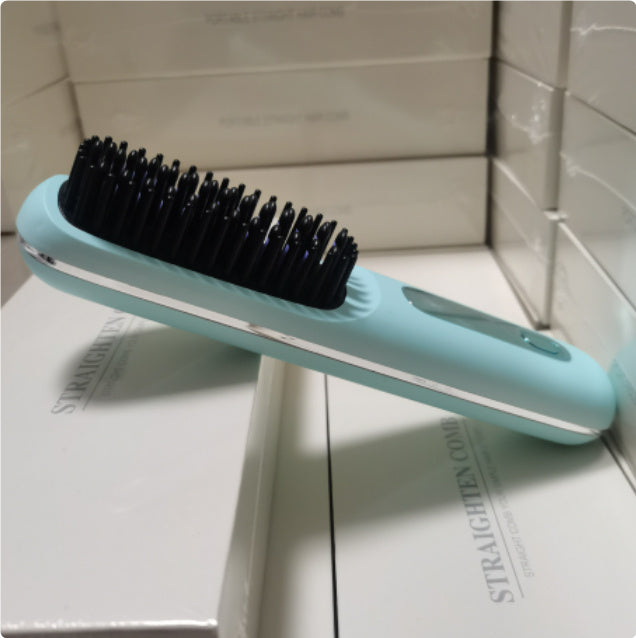 LS SHOP – Brosse Lissante et Boucleuse Sans Fil 2-en-1 | Chauffe Rapide, USB Portable