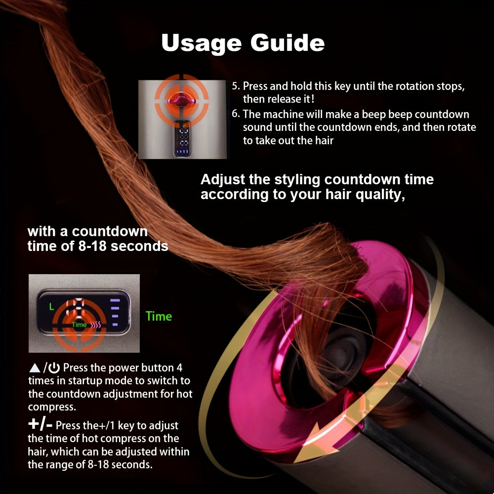 💖 Boucleur Sans Fil Rechargeable LS SHOP – Des Boucles Parfaites en Toute Simplicité