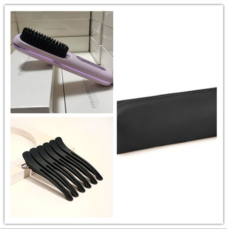 LS SHOP – Brosse Lissante et Boucleuse Sans Fil 2-en-1 | Chauffe Rapide, USB Portable