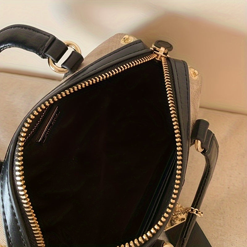 👜 LS SHOP – Sac à Main Beige Élégant pour Femme – Zippé, Bandoulière Amovible & Chic