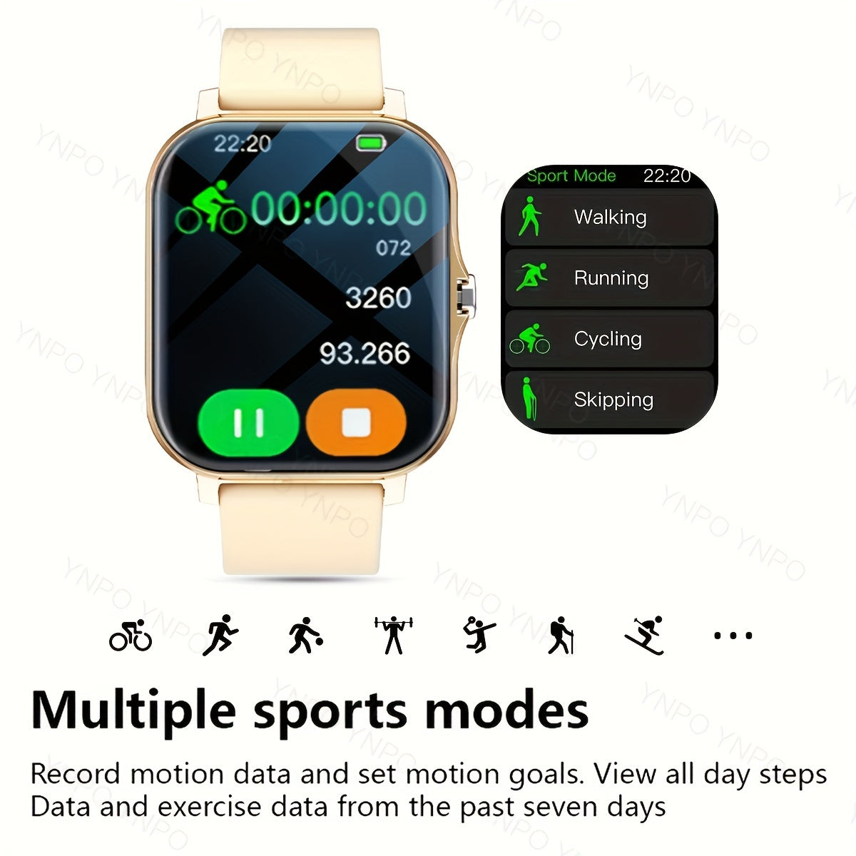 ⌚️ Smartwatch Ultra-Fine – Appels, Sport & Style en un seul geste 🚀