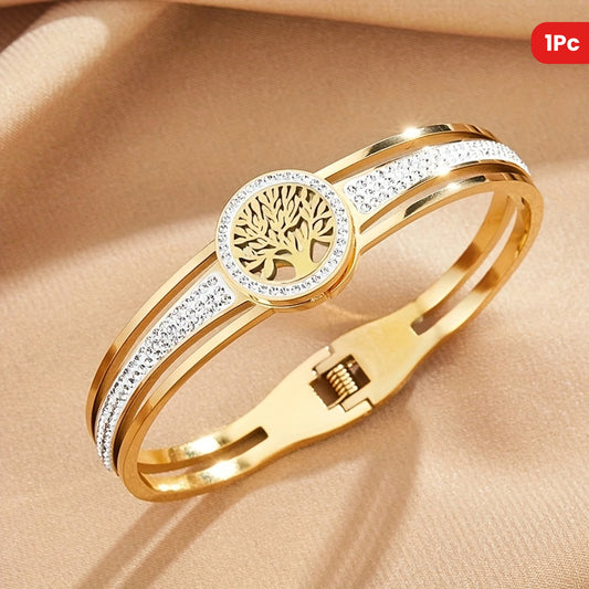 « LS-SHOP 🌿 Bracelet Life Tree Femme – Bijou en Acier Inoxydable | Idée Cadeau Fêtes & Occasions Spéciales | ls-shop-bracelet-life-tree »