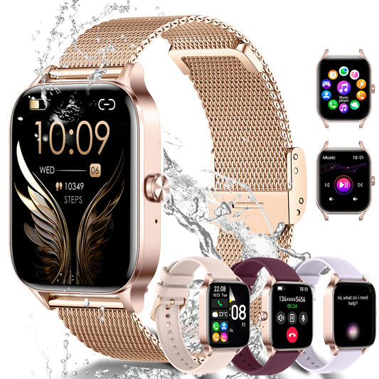 📱 LS Shop – Montre Connectée HD 1,85” 🕒 | Assistant Vocal IA 🎤, Appels & Messages 📩, Musique 🎵, Caméra à Distance 📸, Rappel Sédentarité ⏰ +100 Fonctions