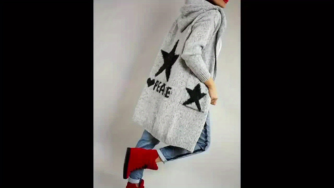 🧥 Cardigan Femme Style Trendy – Graphique & Confort by LS-SHOP ✨