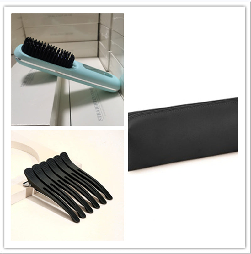 LS SHOP – Brosse Lissante et Boucleuse Sans Fil 2-en-1 | Chauffe Rapide, USB Portable